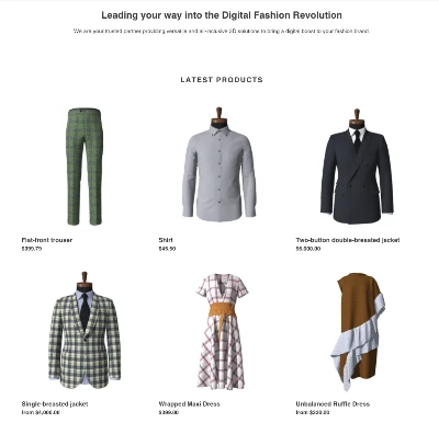 TG3D Studio Shopify Sample Shop